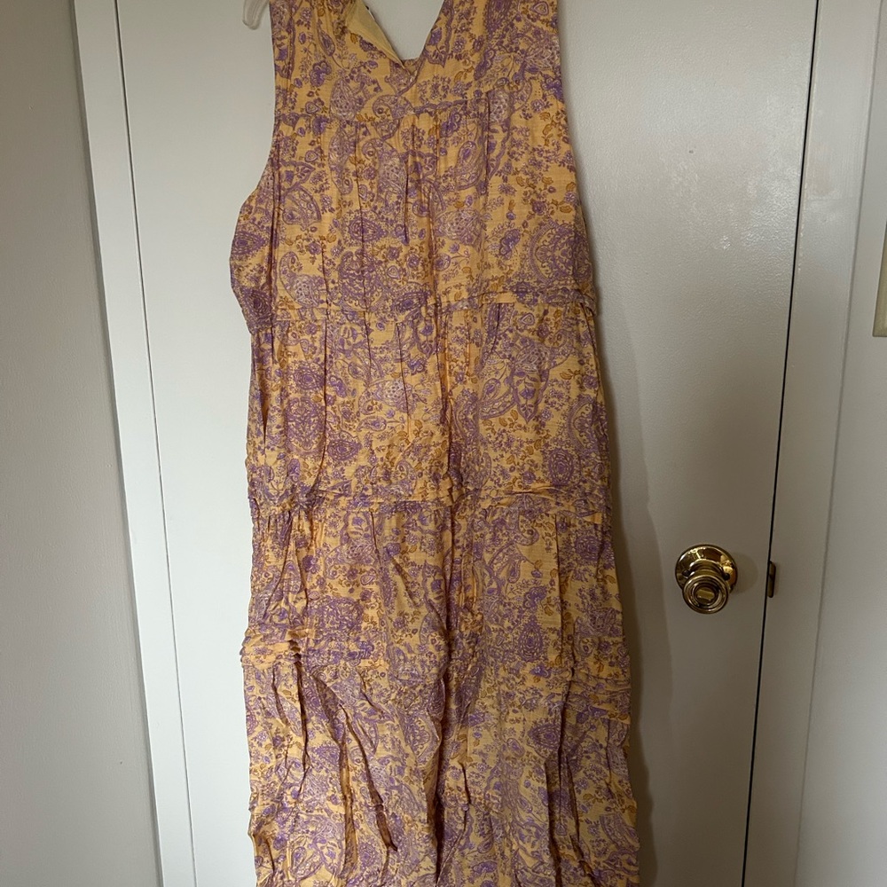J. Jill Yellow and Purple Dress